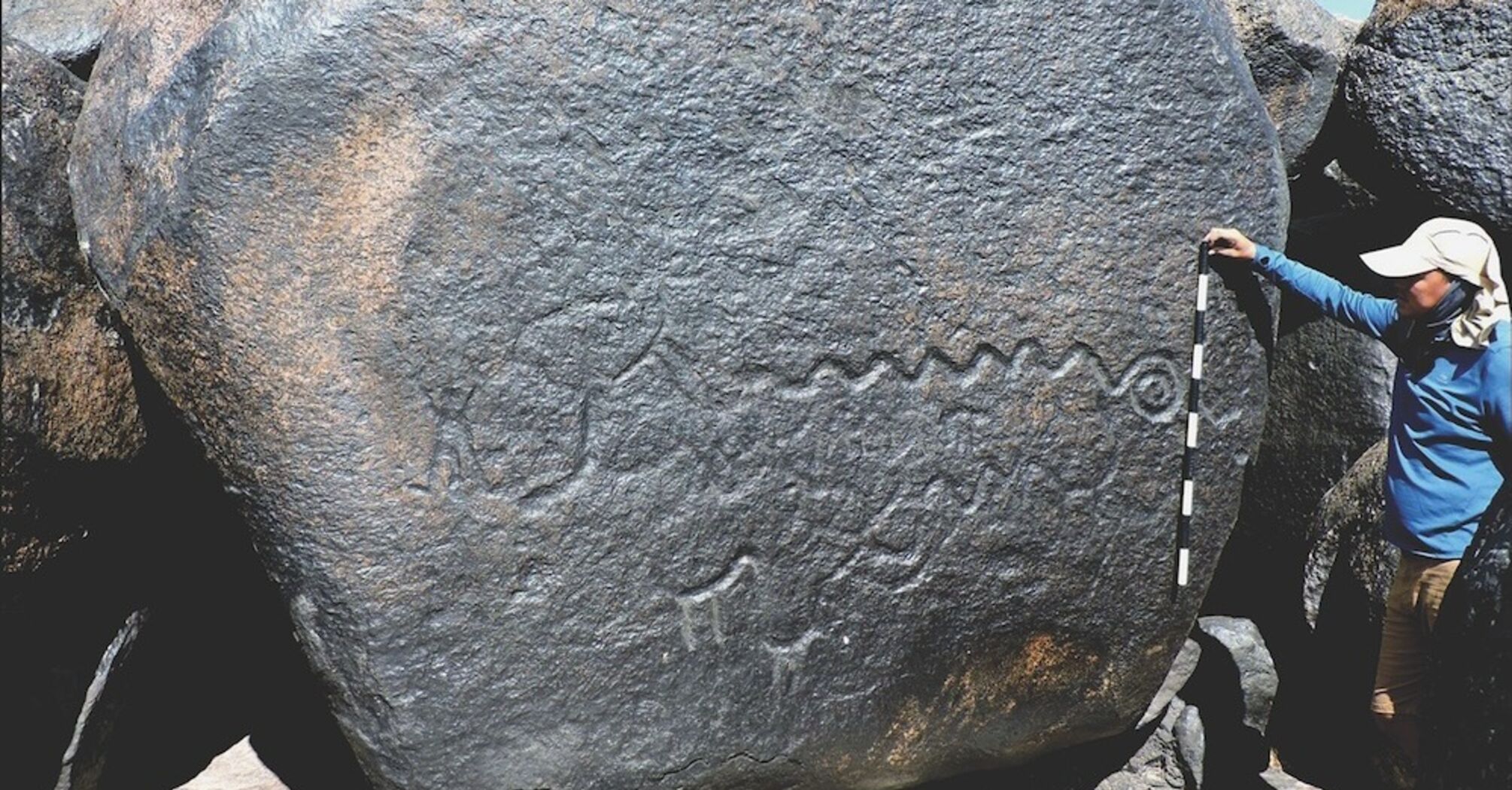 2,000-year-old rock art with nearly 140-foot-long snake found along the Colombia-Venezuela Orinoco River