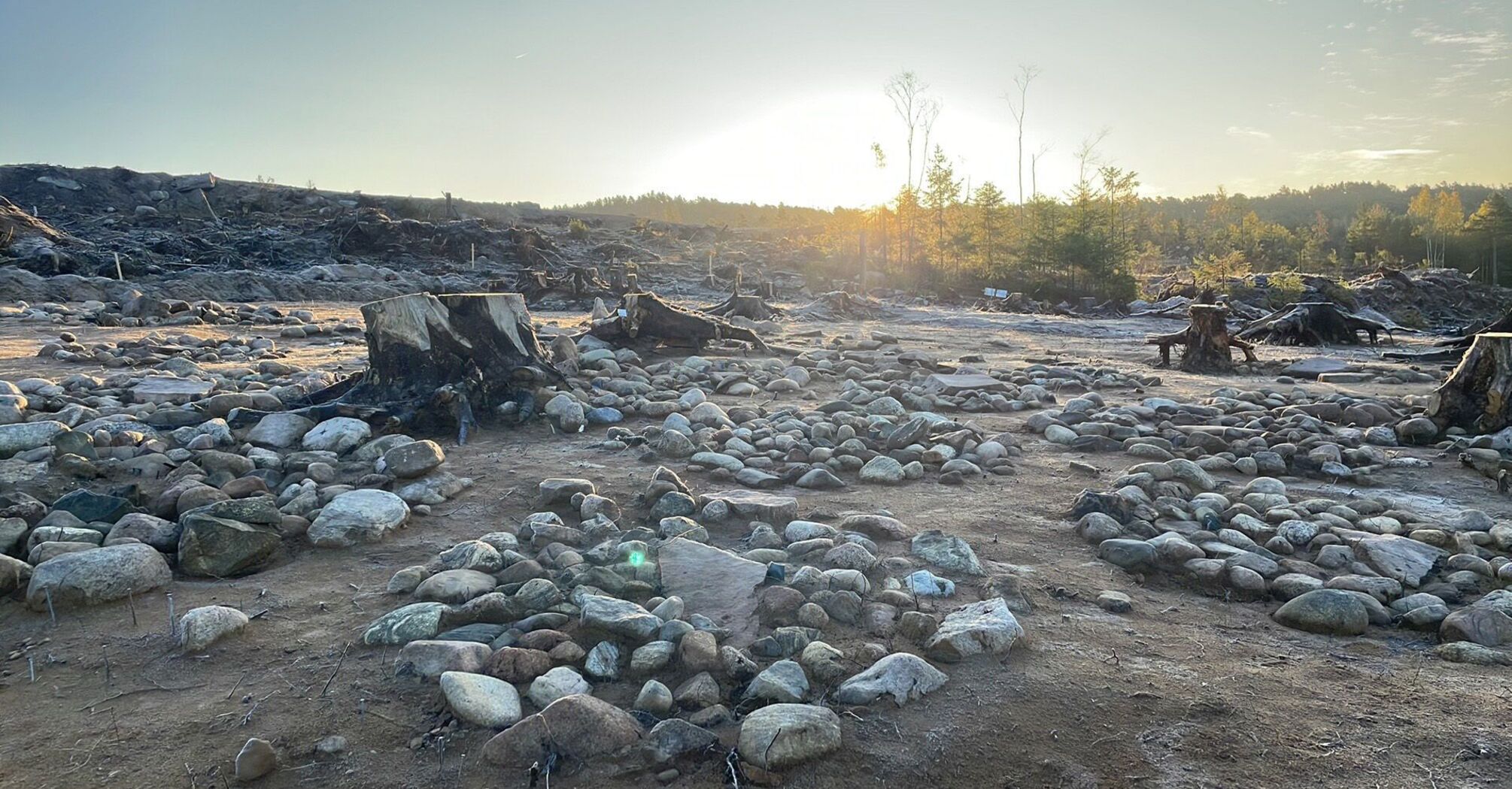 Ancient stone circles in Norway