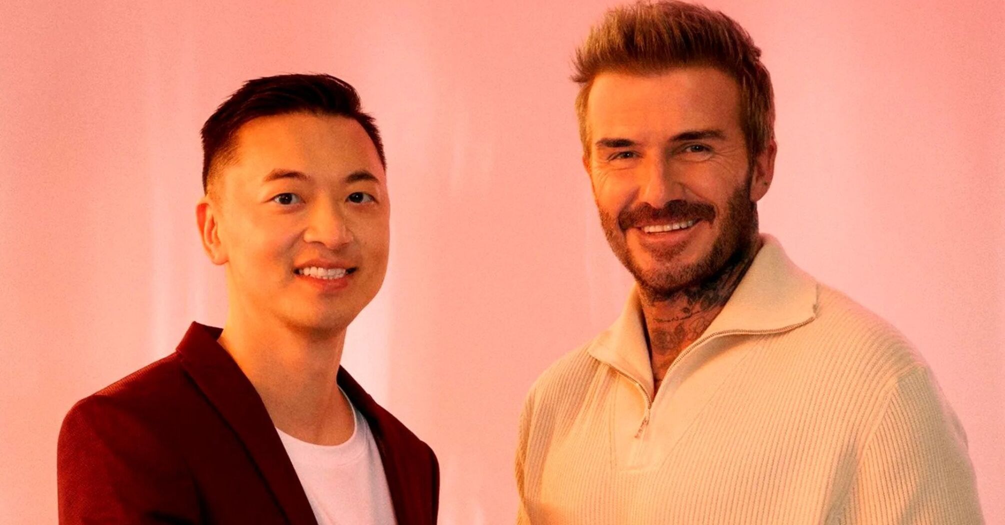 Prenetics head Danny Yeung and David Beckham