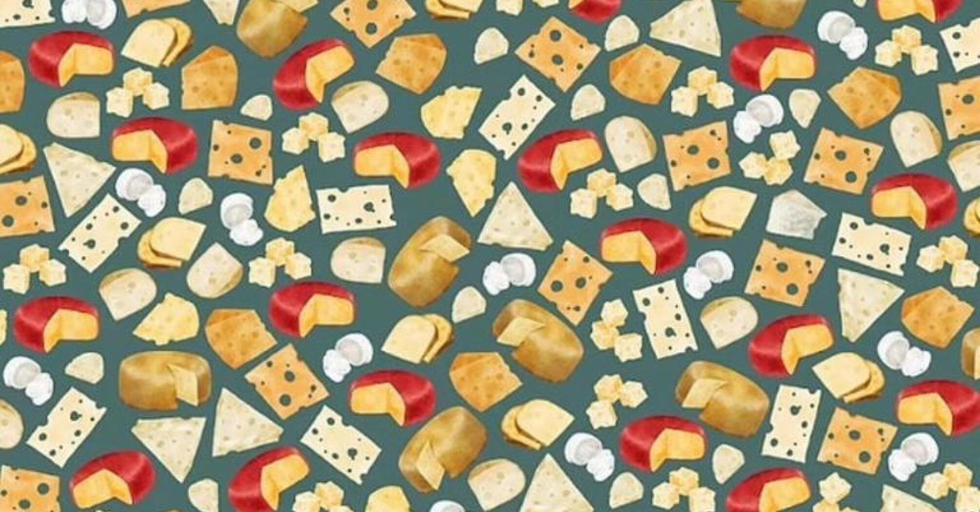 Can you find the slice of blue cheese?