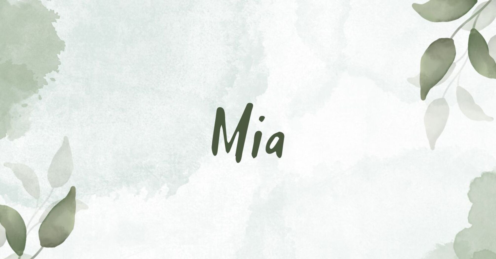 Meaning of the name Mia