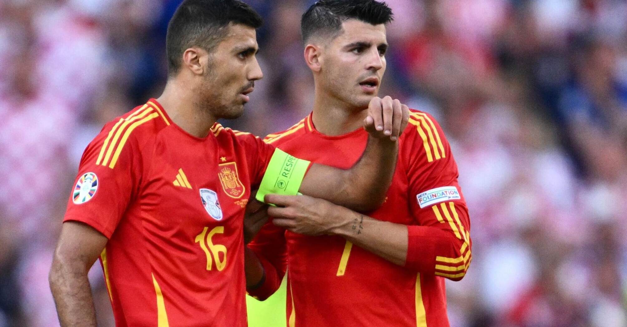 UEFA takes disciplinary action against Morata and Rodri