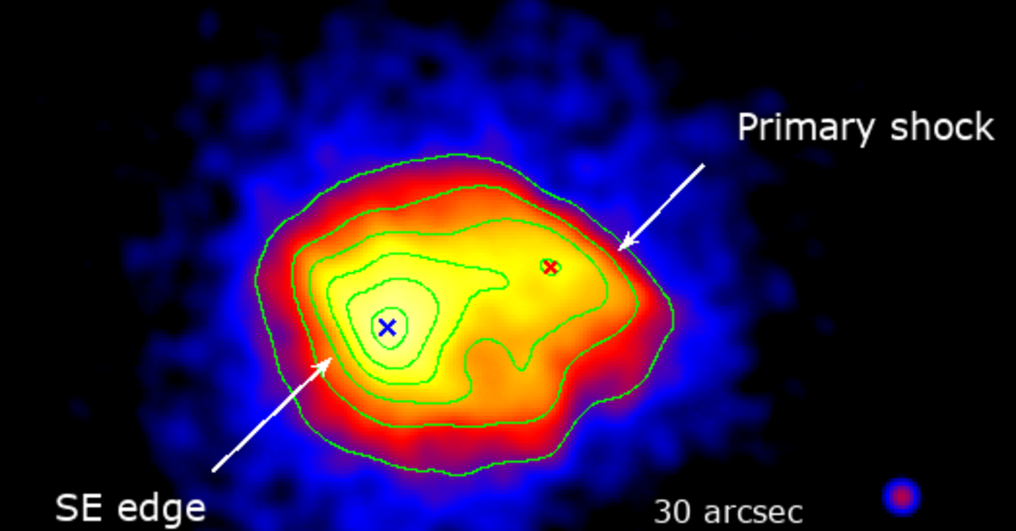 Shock front in galaxy cluster SPT-CLJ 2031-4037