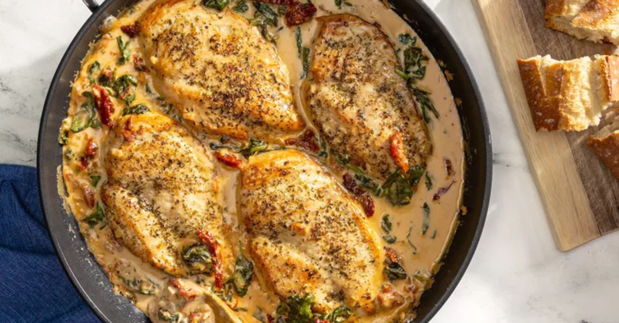 Creamy Tuscan chicken