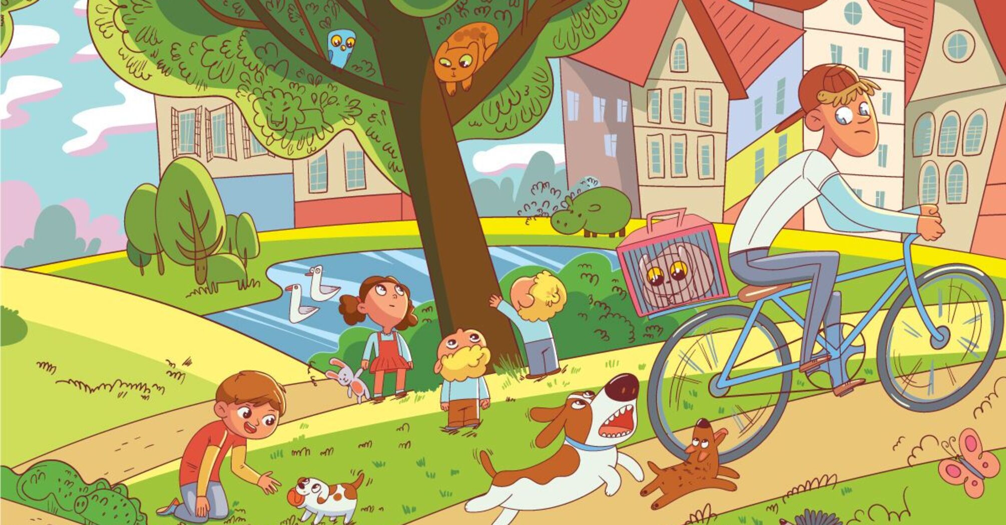 Can you find 5 animals hidden in this picture puzzle within just 11 seconds?