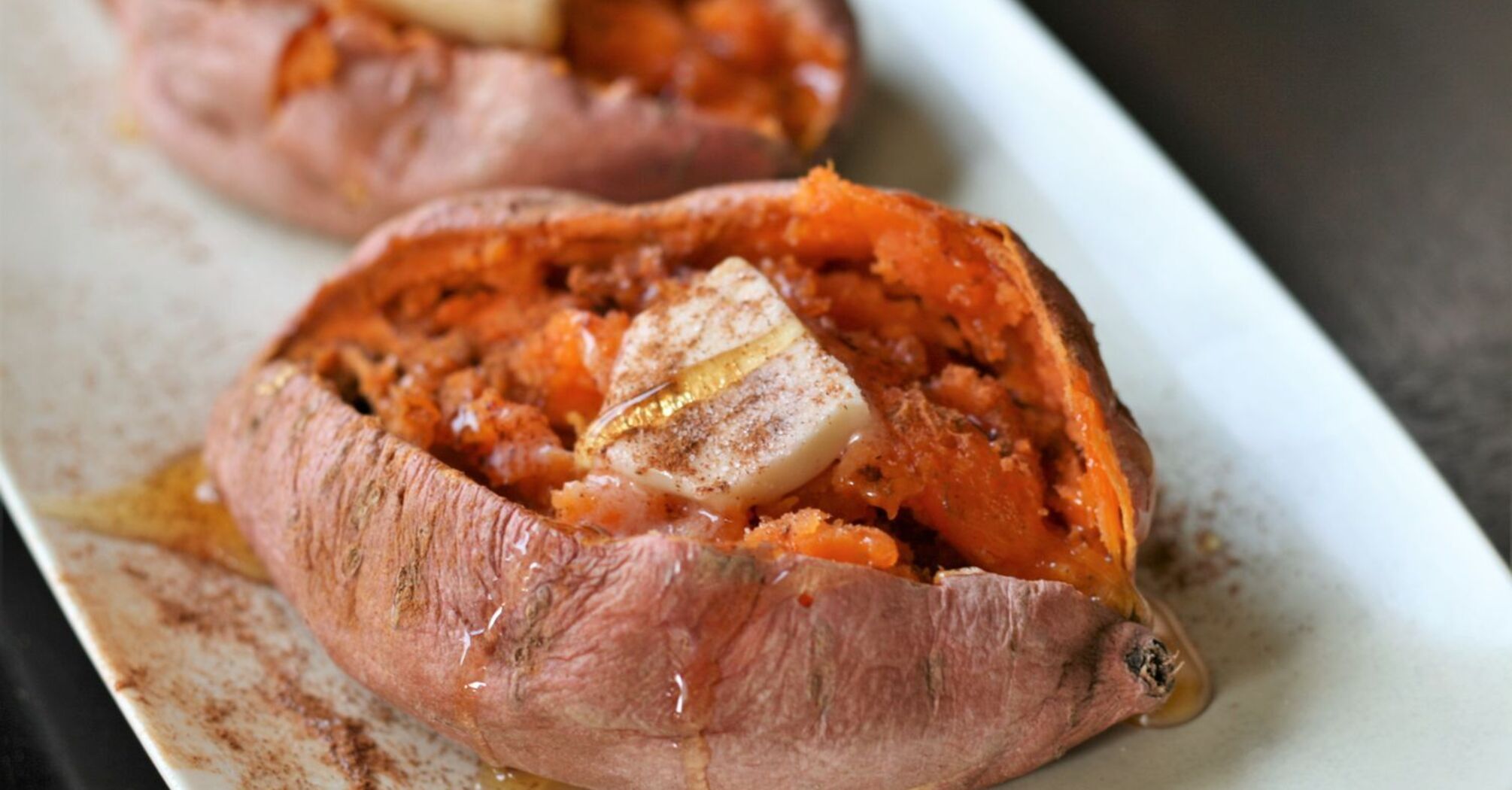 Microwave sweet potato