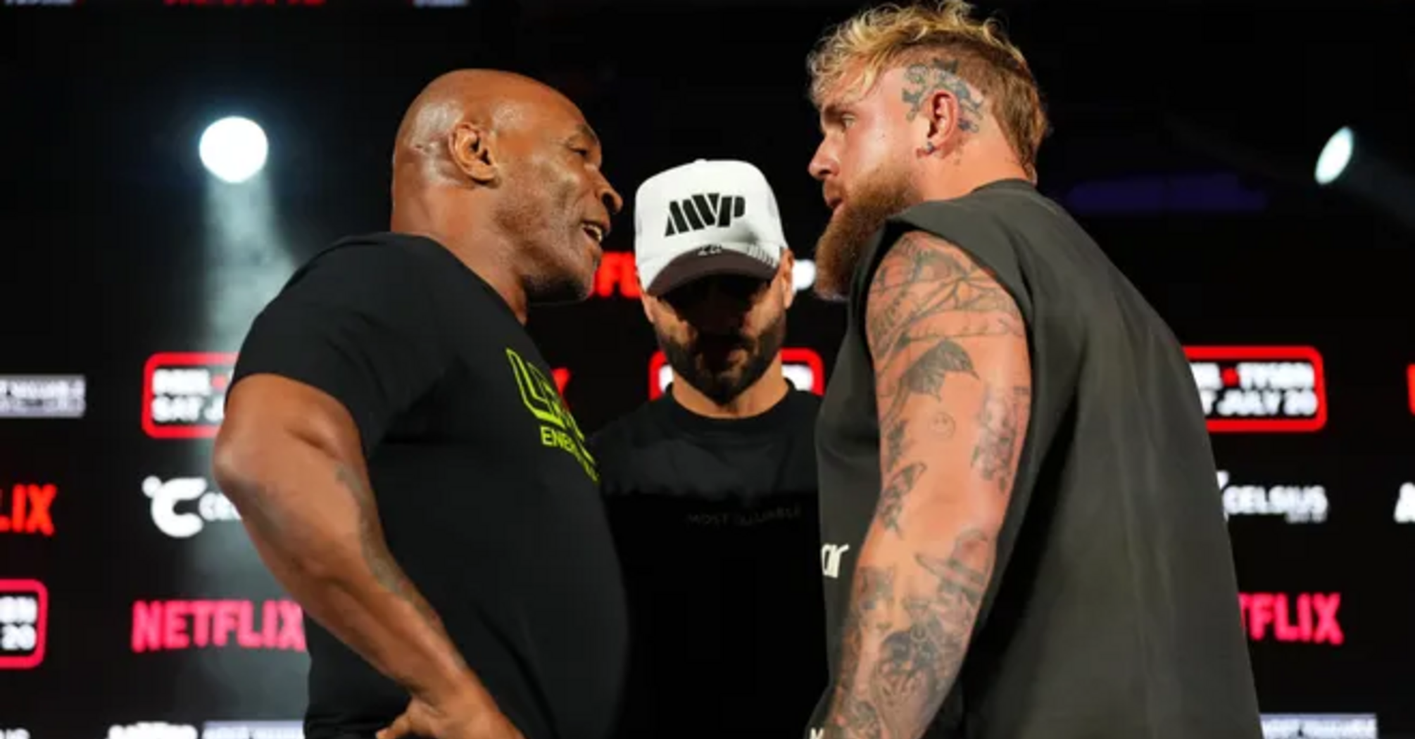 Mike Tyson and Jake Paul