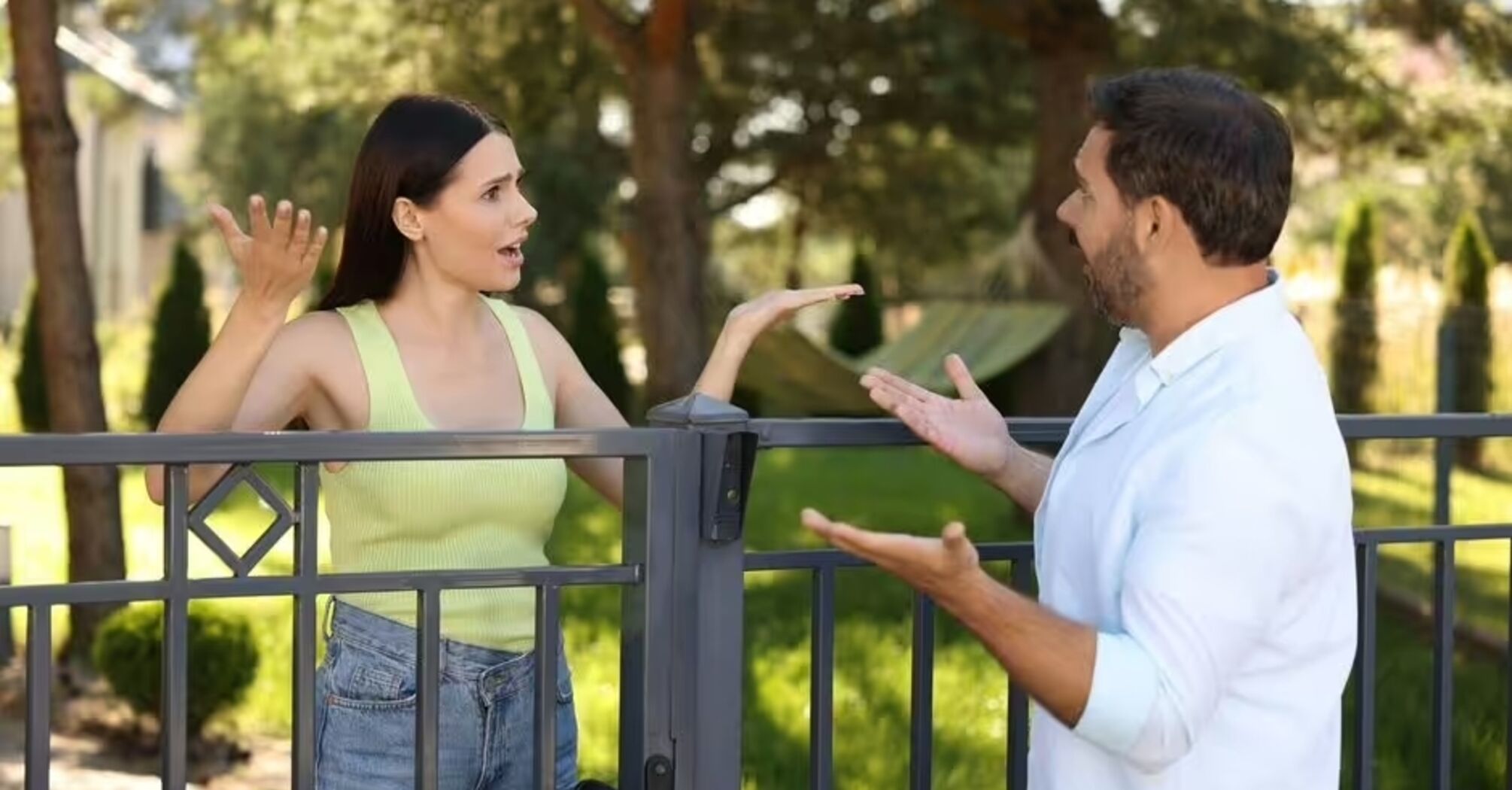 Neighbors arguing