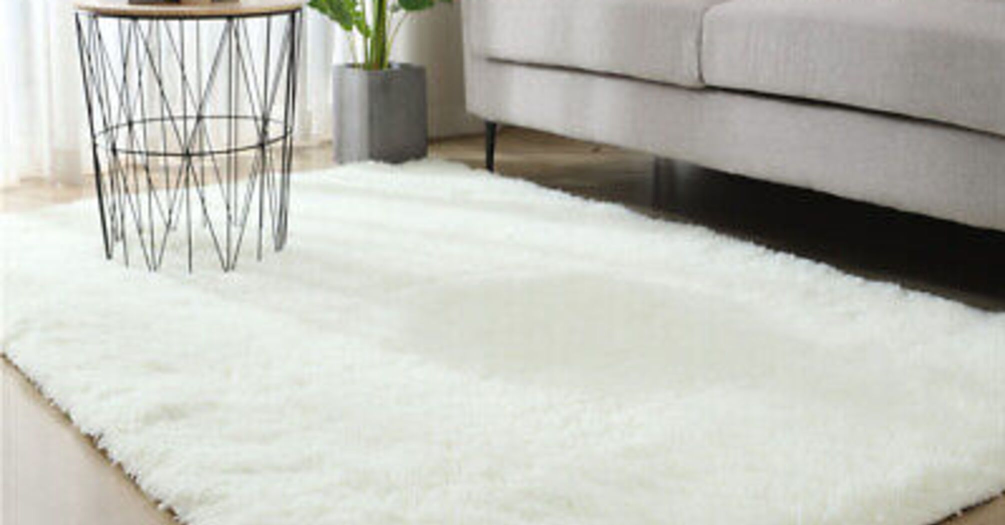 A white rug