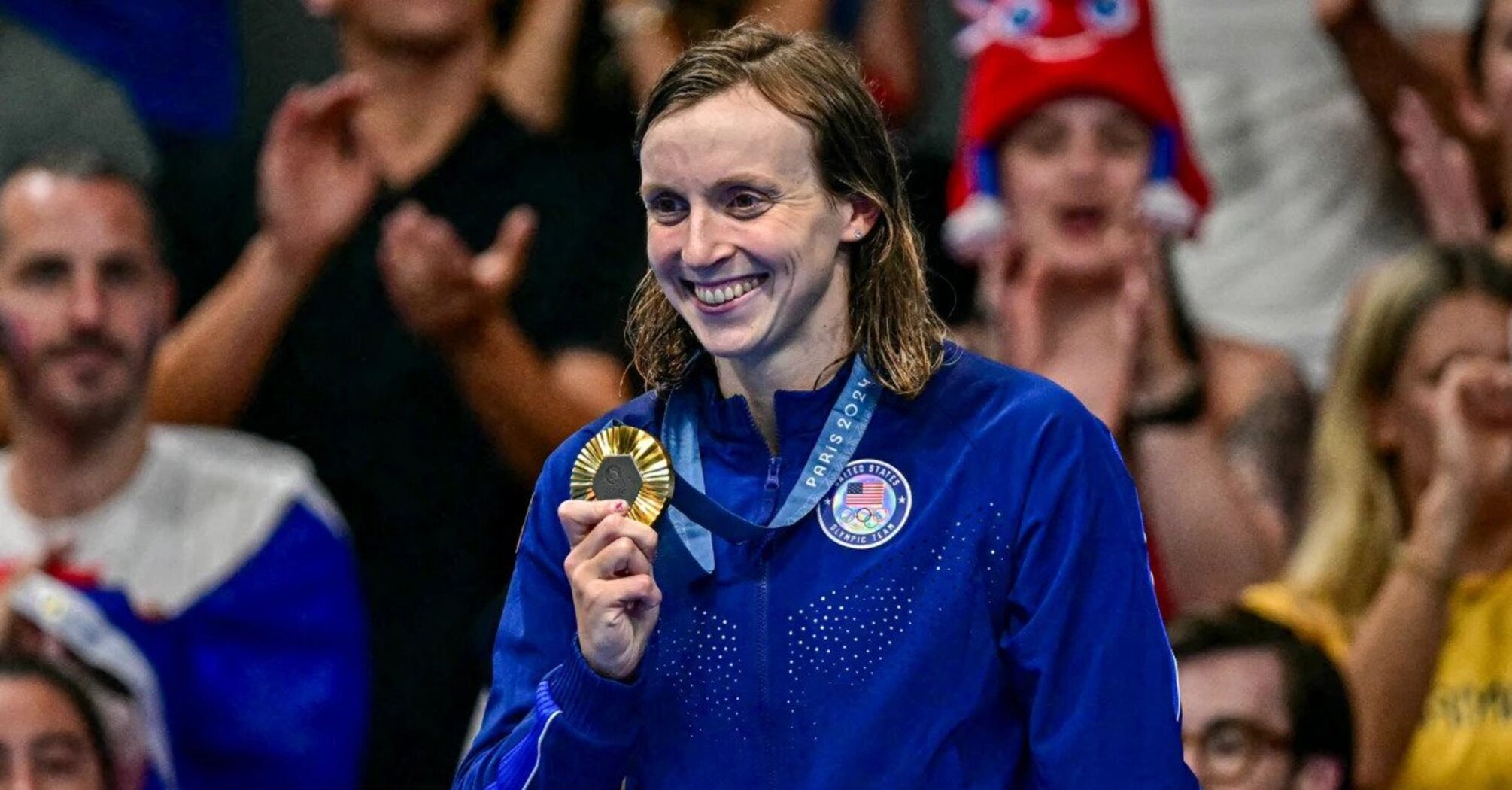 Katie Ledecky wins gold medal again and joined an elite club