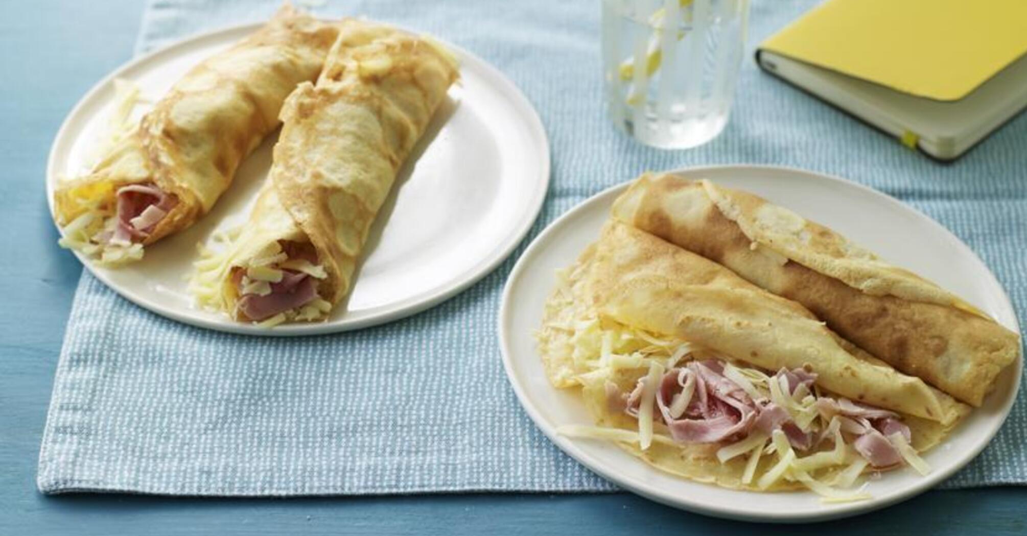 Ham & Cheese Pancakes Recipe