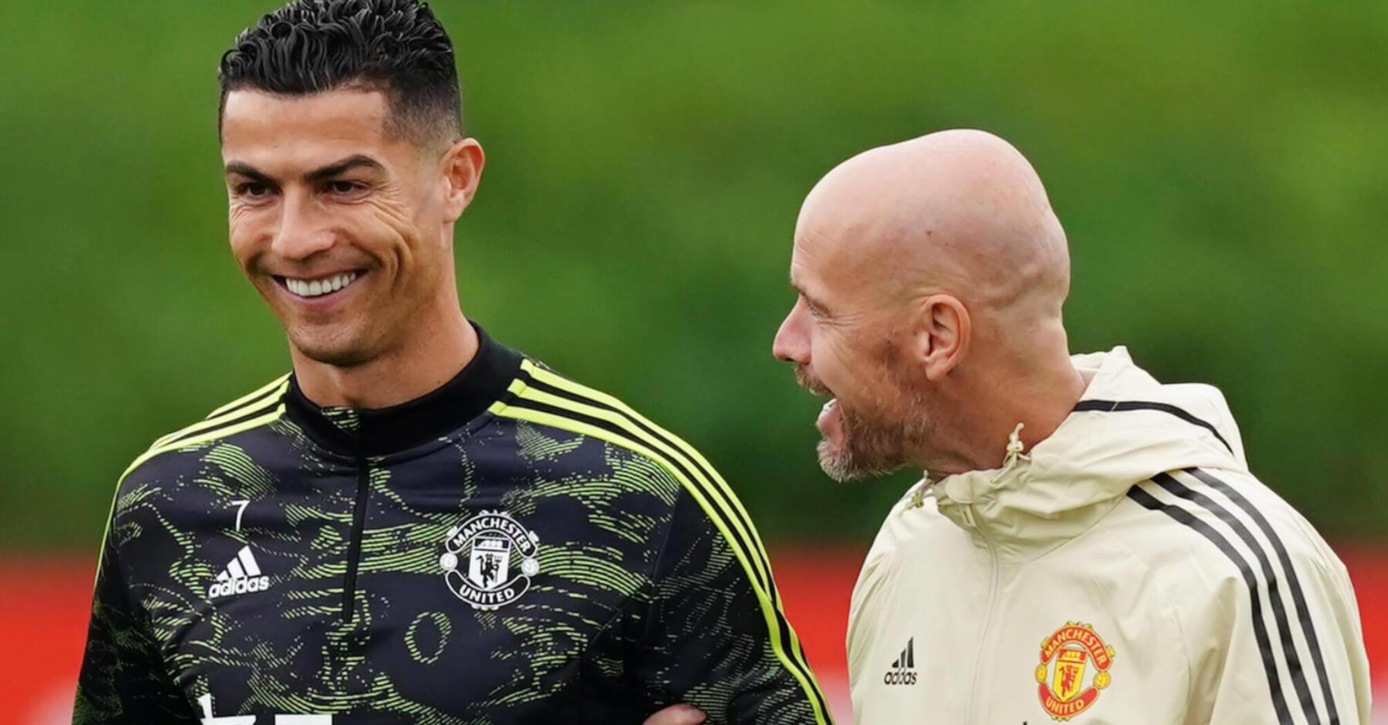 Cristiano Ronaldo and Erik ten Hag