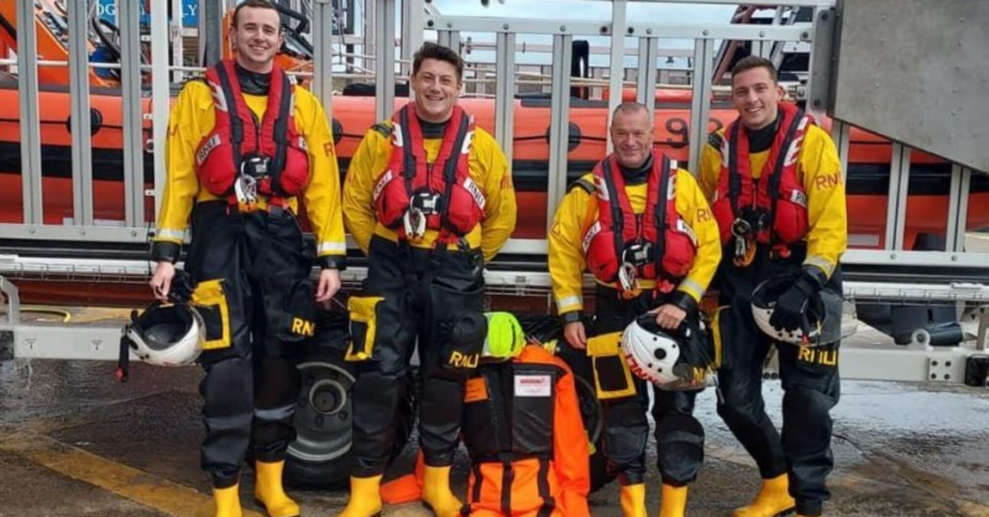 An RNLI crew from Filey