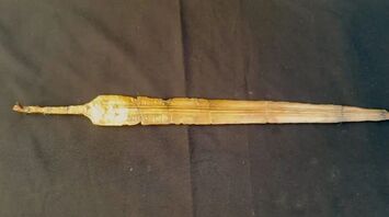 This longsword contains a hieroglyphic inscription that mentions Ramesses II