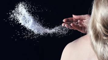 Throwing salt over your shoulder