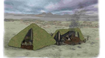 Reconstruction of early medieval metalworking workshop