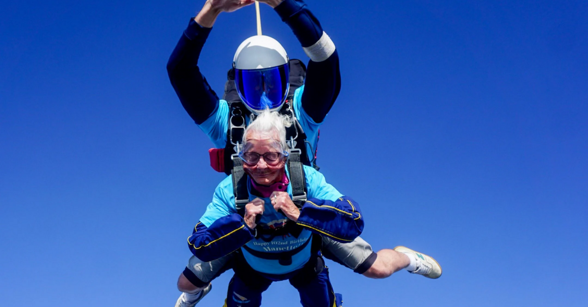 Britain's oldest skydiver