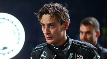 George Russell and team-mate Lewis Hamilton suffered in the sweltering Singapore heat