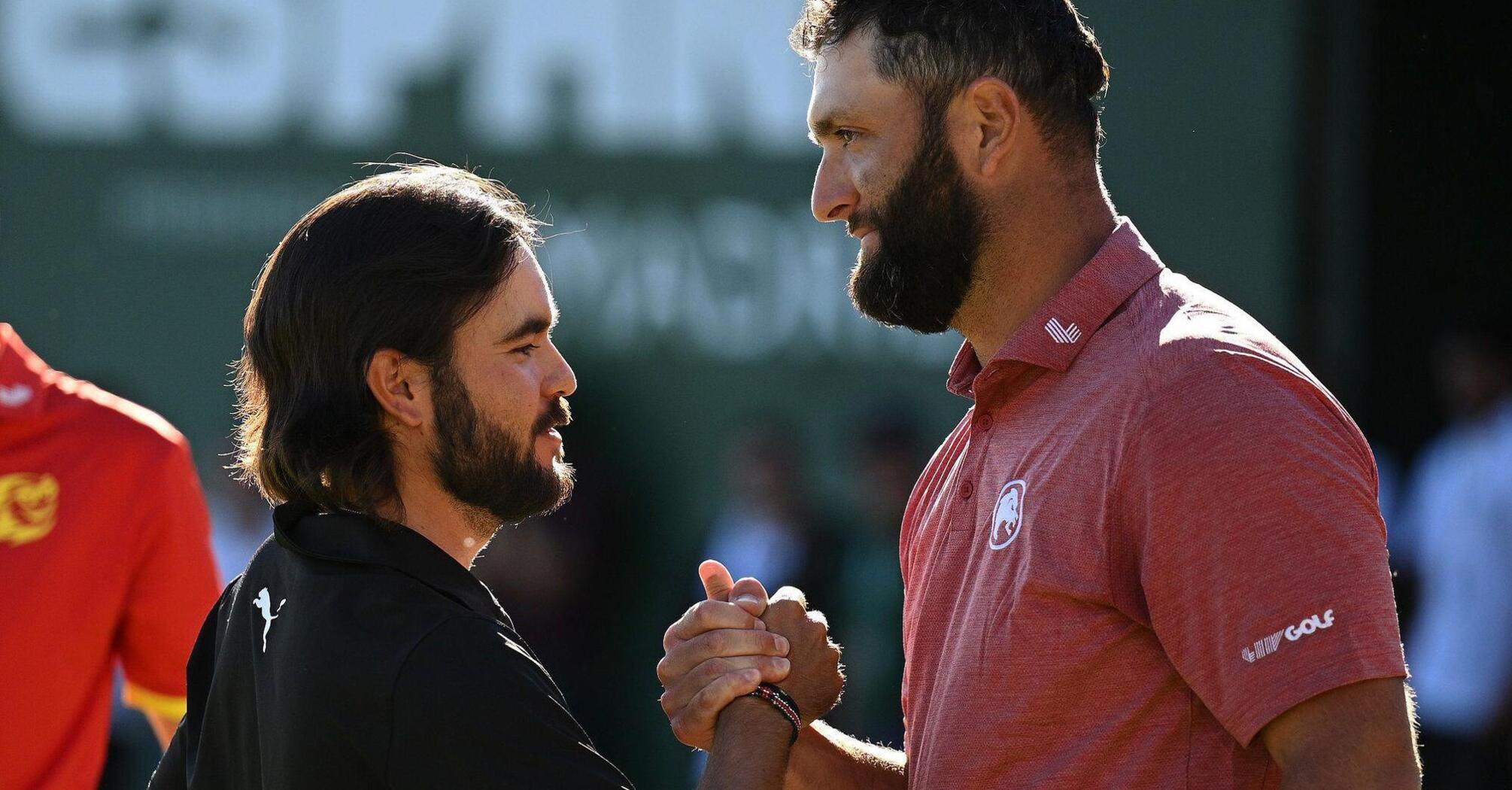 Angel Hidalgo and Jon Rahm