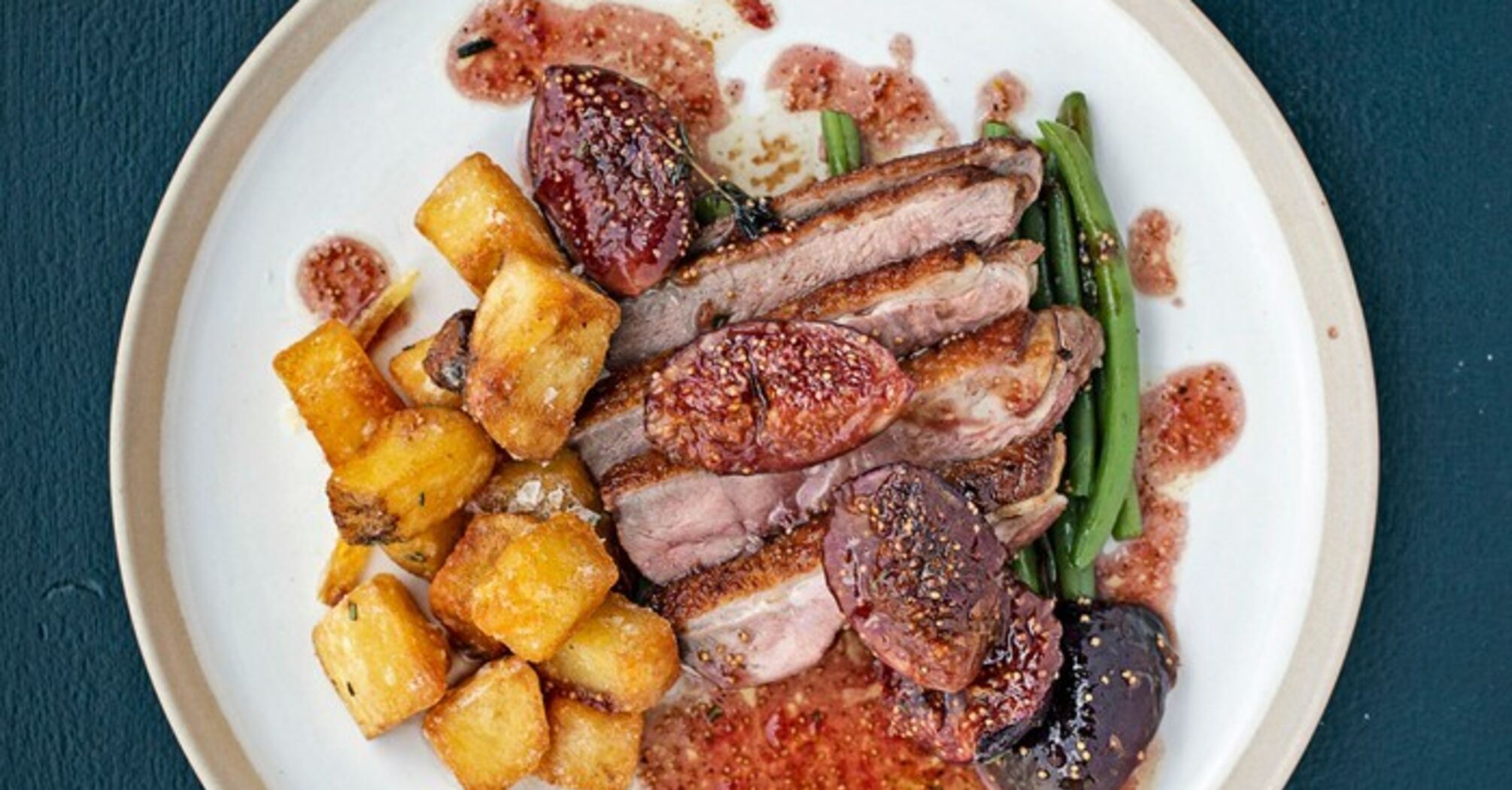 Roast Duck with Cranberry and Sour Cherry Sauce Recipe