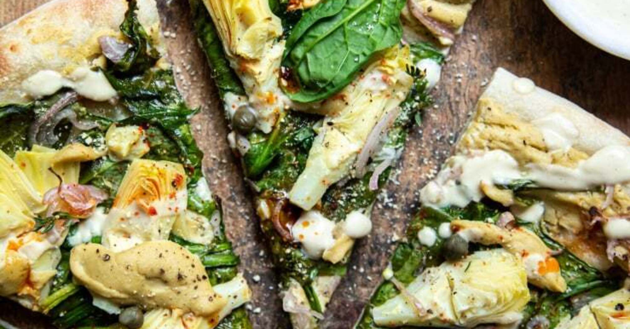 Vegan Spinach Artichoke Pizza Recipe