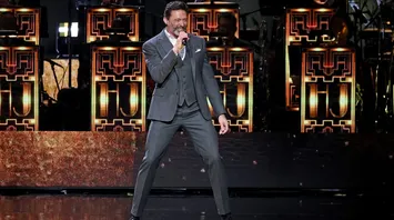 Hugh Jackman Working On Skipping Skills After Concert Routine
