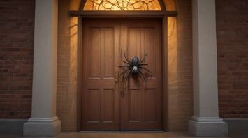 Spider on Front Door Spiritual Meaning
