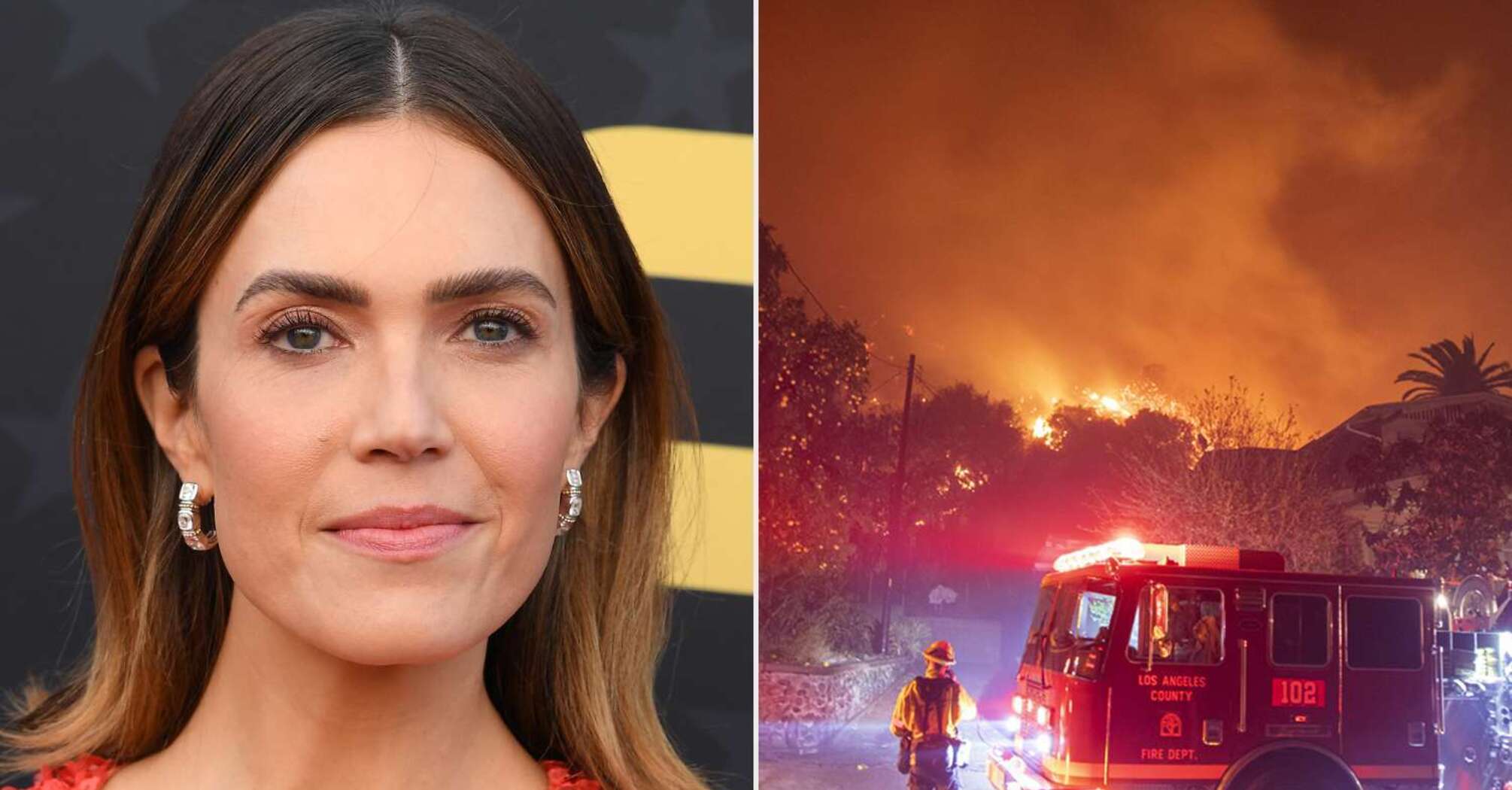 Mandy Moore "Heartbroken" After Seeing Her Neighborhood Burn Down