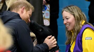 Prince Harry Remembers His Beloved Beagle While Meeting Service Dog at Invictus Games