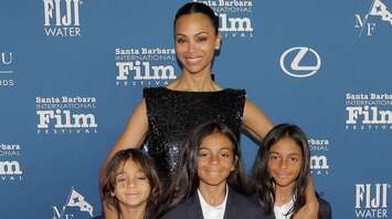 Zoe Saldaña Joined by Her Lookalike Sons on the Red Carpet: Adorable Photos Inside!