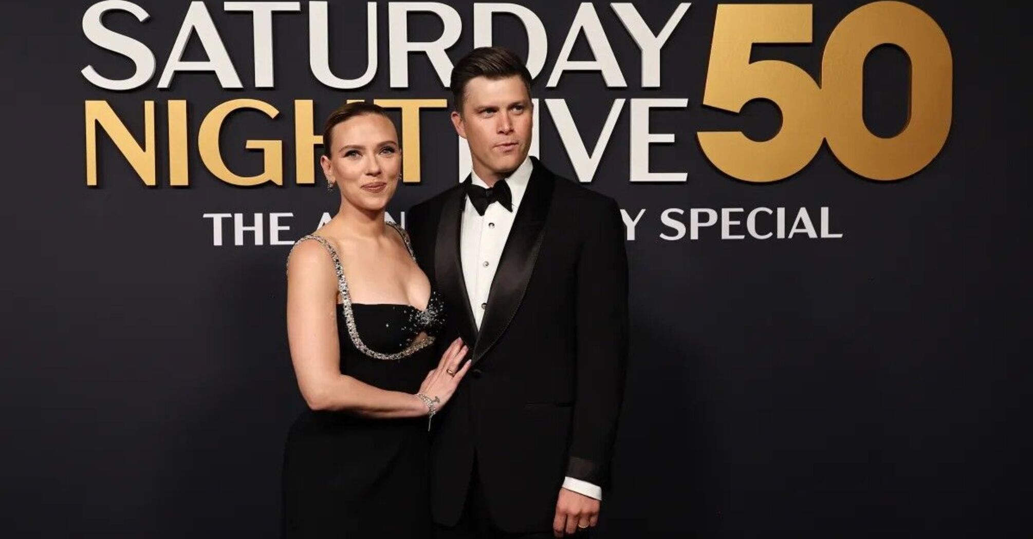 Scarlett Johansson and Colin Jost