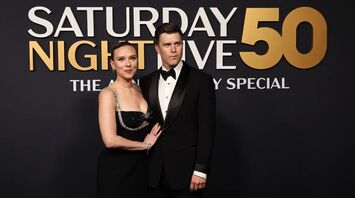 Scarlett Johansson and Colin Jost