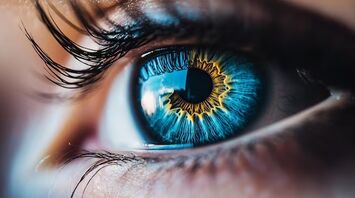 Blue Eye with a Gold Ring