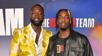 Dwyane Wade and Zaire Wade