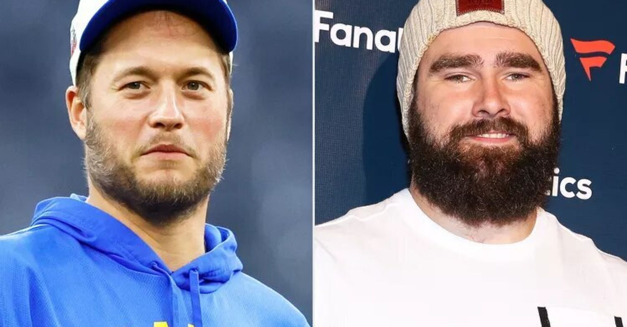 Matthew Stafford Offers Jason Kelce Funny Advice for Baby No. 4: 'Buckle Up'