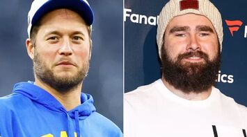 Matthew Stafford Offers Jason Kelce Funny Advice for Baby No. 4: 'Buckle Up'