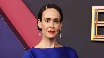 Sarah Paulson Graces the Runway for the First Time at Paris Fashion Week