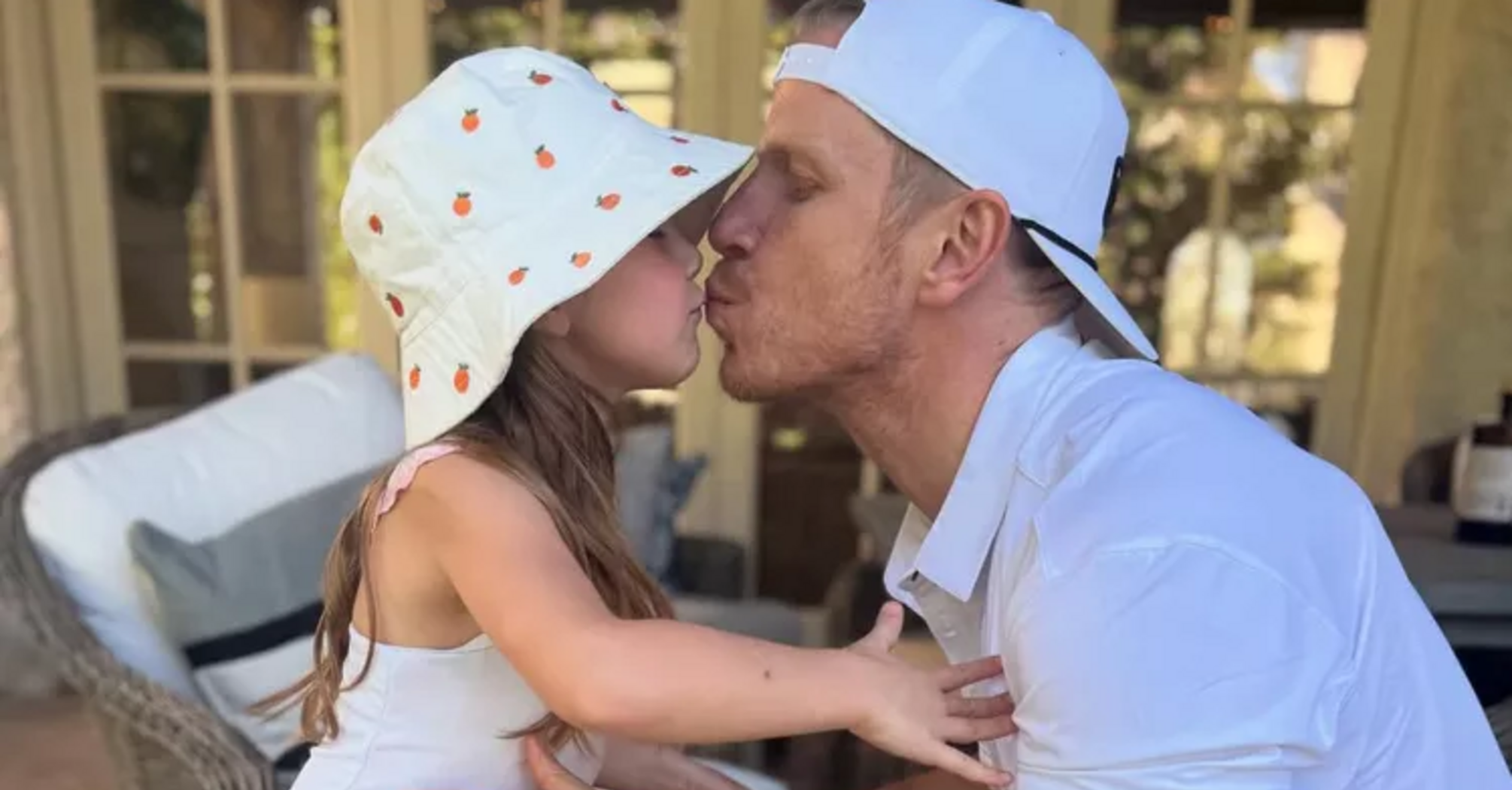 Sean Lowe Kisses Daughter Mia, 5, While Showing Off Stitches from Brutal Dog Attack