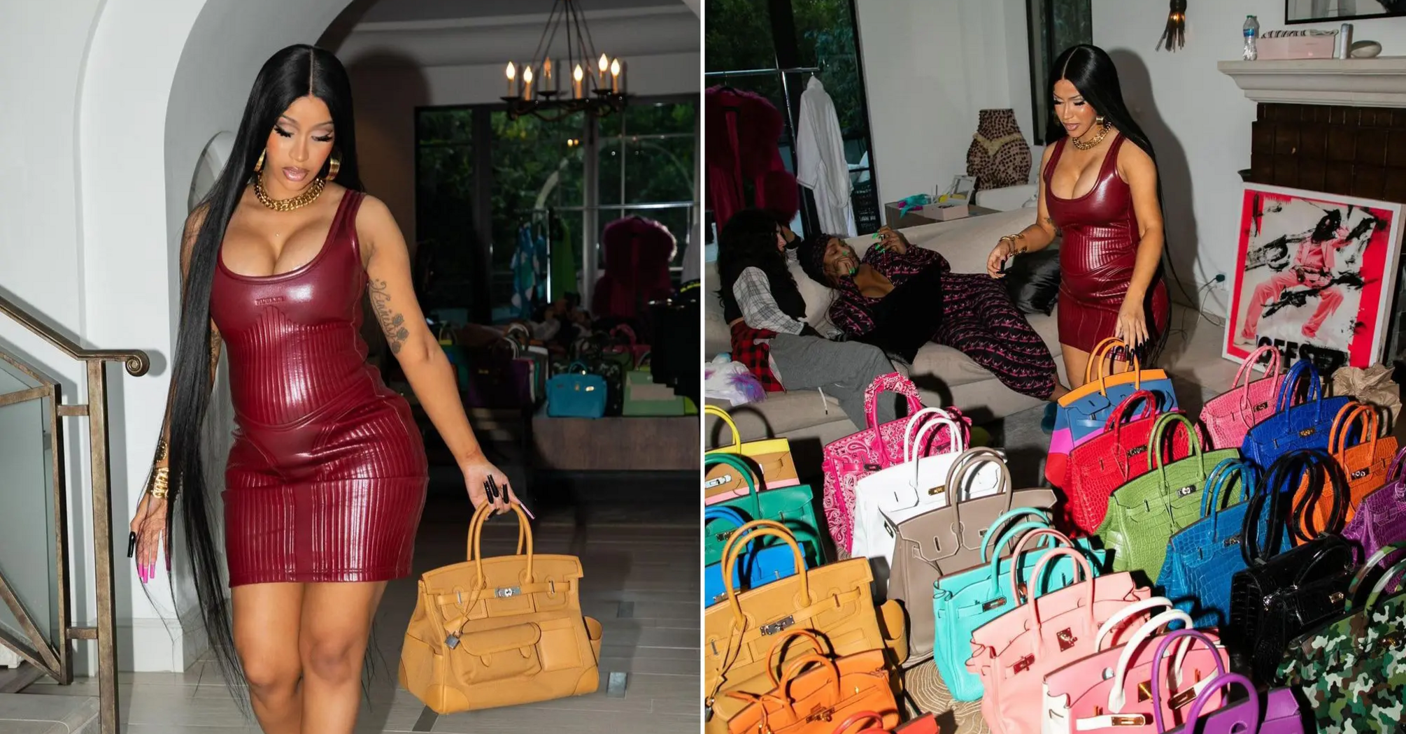 Cardi B's Shock After Daughter Kulture Draws on Her $60,000 Hermés Bag