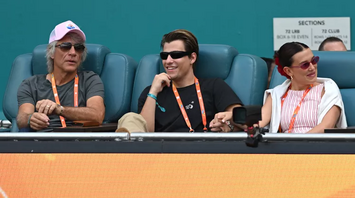 Jon Bon Jovi, Son Jake, and Daughter-in-Law Millie Bobby Brown Enjoy Action Courtside at Miami Open