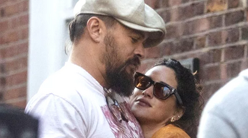 Jason Momoa and Adria Arjona Share Affection in London