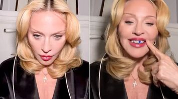 Madonna Showcases Lapis-and-Diamond Grills on TikTok