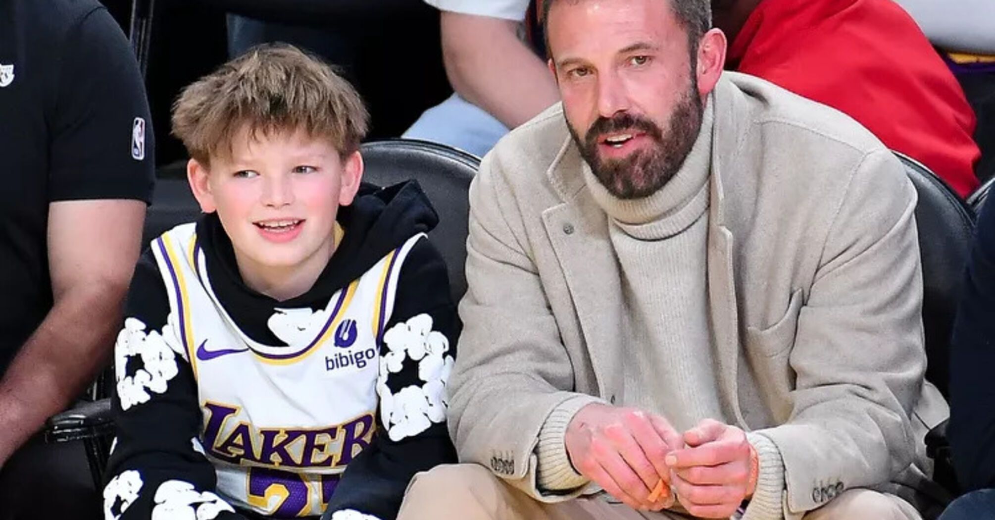 Ben Affleck's Priceless Reaction to Son Samuel's Sneaker Wishlist at Convention